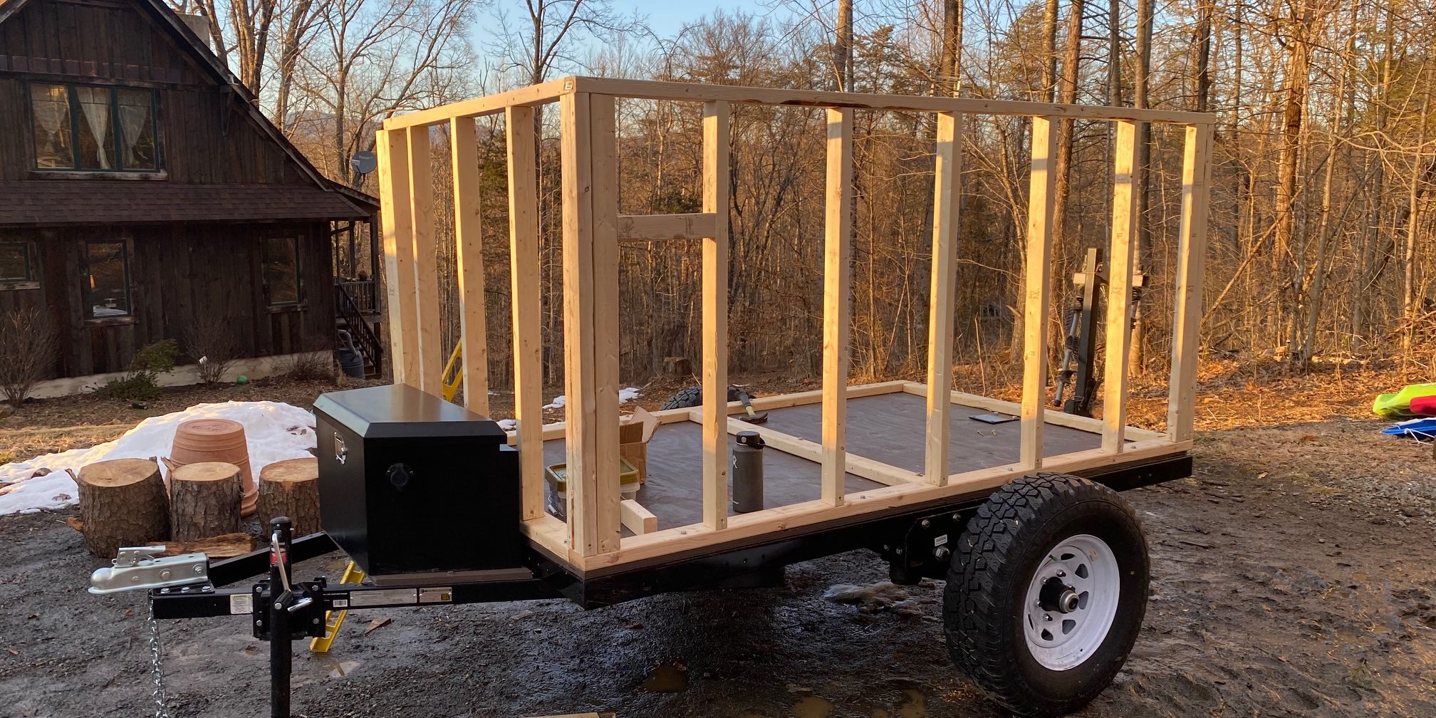 Framing Our Overlander Trailer